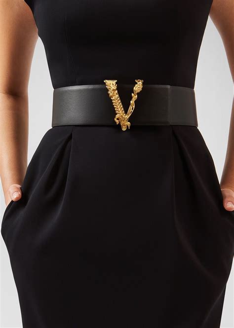 versace belt models|Versace belt women outfit.